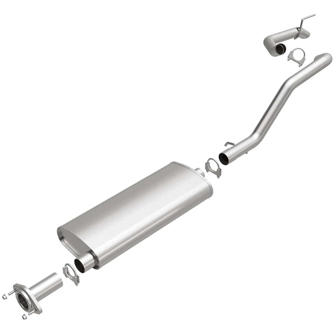 106-0014 – BRE EXHAUST Exhaust System Kit, Aluminized Steel With Muffler 2-1/2 Inch Pipe Diameter Single Exhaust With...